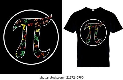  Pi Day T Shirt Design - Pi-Schild T-Shirt Typografie und Trendy T-Shirt Design - Pi Day Children man and Women T-Shirt Design