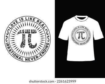 Pi-Day-T-Shirt-Design, Vektorgrafik-Datei