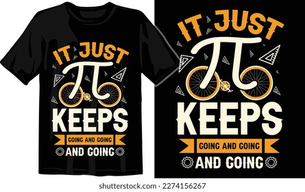 Pi day t shirt design vector graphics. Pi day typography t shirt design. Pi day vector