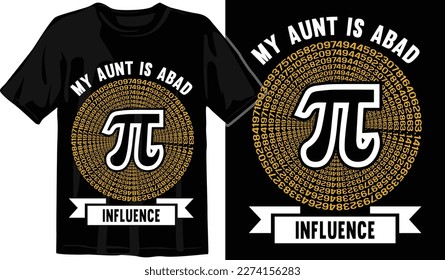 Pi day t shirt design vector graphics. Pi day typography t shirt design. Pi day vector