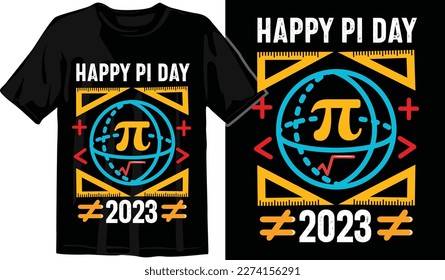 Pi day t shirt design vector graphics. Pi day typography t shirt design. Pi day vector