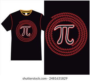 Pi Day t shirt design vector artwork illustration 