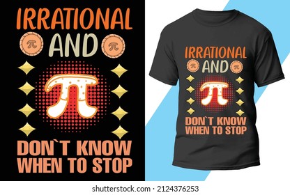 Pi Day T-shirt Design, Printable Sublimation Design