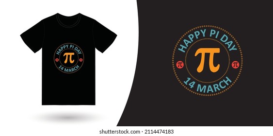 pi day t-shirt design vector. For t-shirt print and other uses