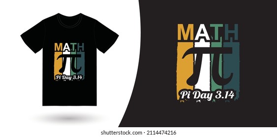 pi day t-shirt design vector. For t-shirt print and other uses