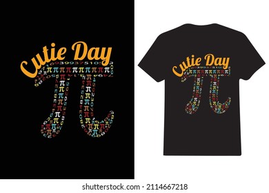 pi day t-shirt design vector. For t-shirt print and other uses.