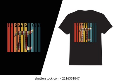 vector de diseño de camisetas de día pi. Para la impresión de camisetas y otros usos