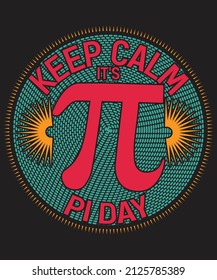 Pi Day T-shirt Design vector
