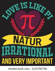 Pi Day T-shirt Design vector
