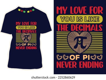 Pi Day T-Shirt Design Vector