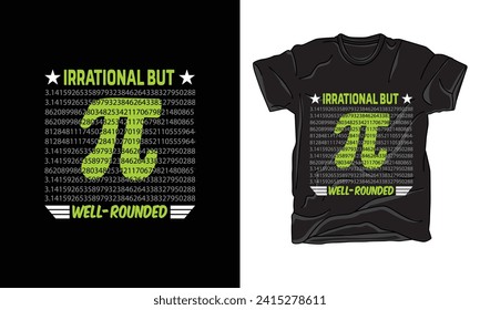 Pi-Day-T-Shirt-Happy-Pi-Day-Typografie-Vintage-Grafiken-Zitate