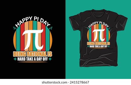 pi day tshirt happy pi day typography  vintage graphics quotes