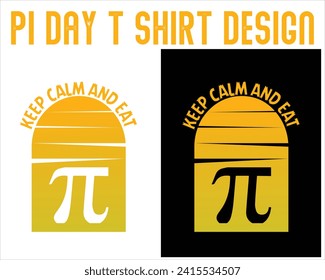 Pi Day T-shirt. Math T-shirt Design.