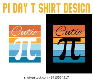 Pi Day T-Shirt. Mathe T-Shirt Design.
