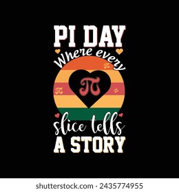 pi day Typography t-shirt design