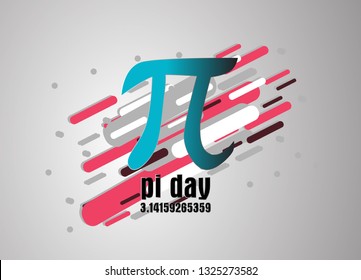 pi day, vector confetti, banner or poster for sport event.