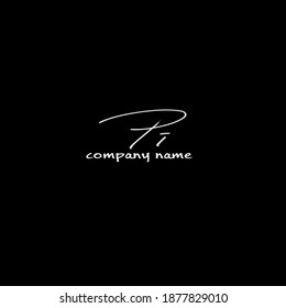 Pi handwritten logo for identity