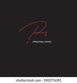pi handwritten logo for identity