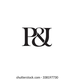 P&I Initial logo. Ampersand monogram logo