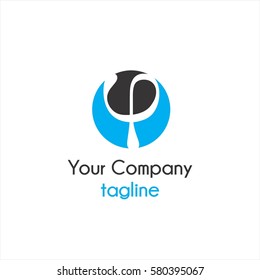 Pi initials company logo