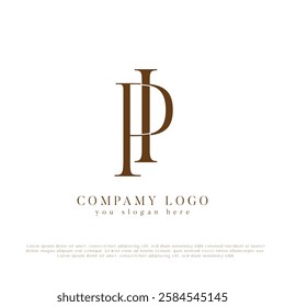 PI, IP, Abstract Letters Logo Monogram