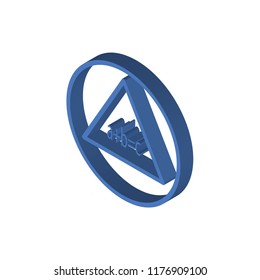 Pi isometric left top view 3D icon