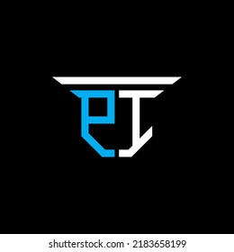 PI-Buchstaben Logo kreatives Design mit Vektorgrafik