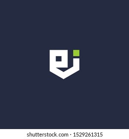 PI letter vector logo abstract