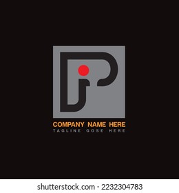 Conceptos de logotipo pi monograma pi letra pi