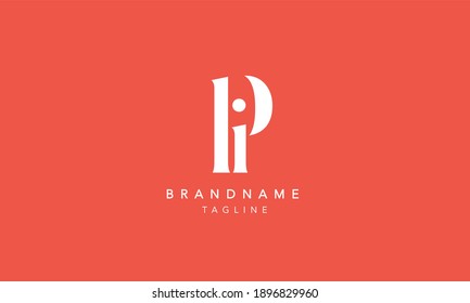 PI Lowercase Letter Initial Icon Logo Design Vector Illustration