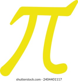 Pi mark for mathematics. Math