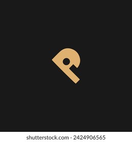 PI minimal icon logo vector monogram logo template,
