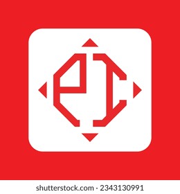 PI modern initial monogram logo design vector. It will be suitable for which company or brand name start those initial.