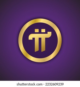 Pi-Netzwerk. Pi-Symbole. Pi Logo, Vektordesign-Illustration. Ein trendiges und modernes Bildsymbol für Logos, Symbole, Vorlagen, Websites und Apps