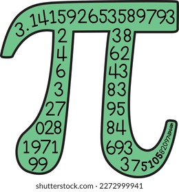 Pi number designs pi concept