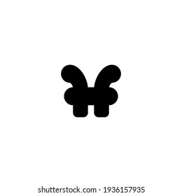 Pi number flat icon. Logo design element