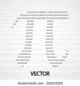 Pi Numbers shape eps10. Mathematics vector elegant illustration