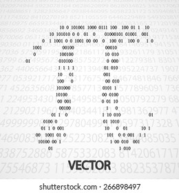 Pi Numbers shape eps10. Mathematics vector elegant illustration