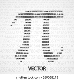 Pi Numbers shape eps10. Mathematics vector elegant illustration