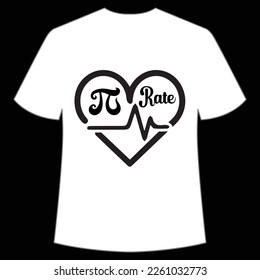 Pi rate Happy Pi day shirt print template, Typography design for Pi day, math teacher gift, math lover, engineer tees, elementary teacher gift