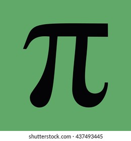 Pi sign vector icon