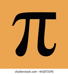 Pi sign vector icon