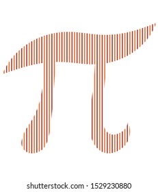 Pi symbol icon. vector illustration