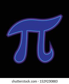 Pi symbol icon. vector illustration
