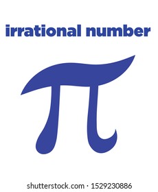 Pi symbol icon. vector illustration