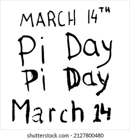 Pi symbol icon . Vector illustration. International Pi Day.