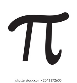 Pi symbol and icon. pi vector illustration.