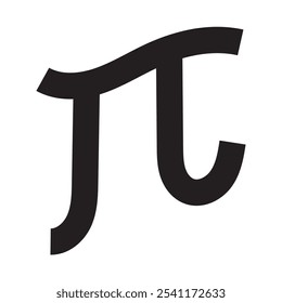 Pi symbol and icon. pi vector illustration.