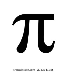 Pi symbol icon vector illustration