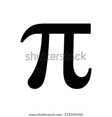 Pi symbol icon vector illustration